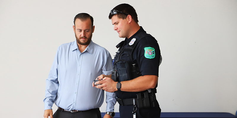 Coffee with a Cop group talking