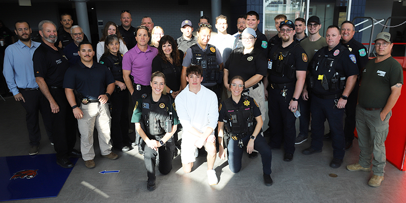 Coffee with a Cop group talking