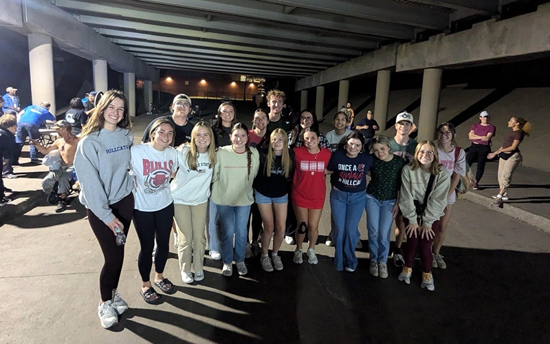 PLC students volunteer at homeless camp