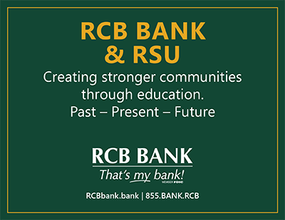 RCB Bank & RSU. Creating stronger communities through education. Past-Present-Future.