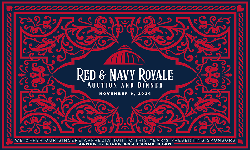 Red & navy Royale auction and dinner november 9