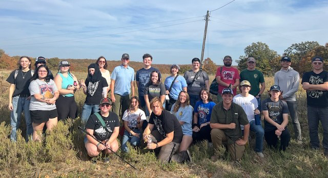 group of college students on a field trip