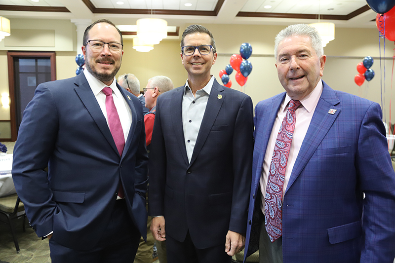 Bryan Warner (left and Dr. Rice (right)